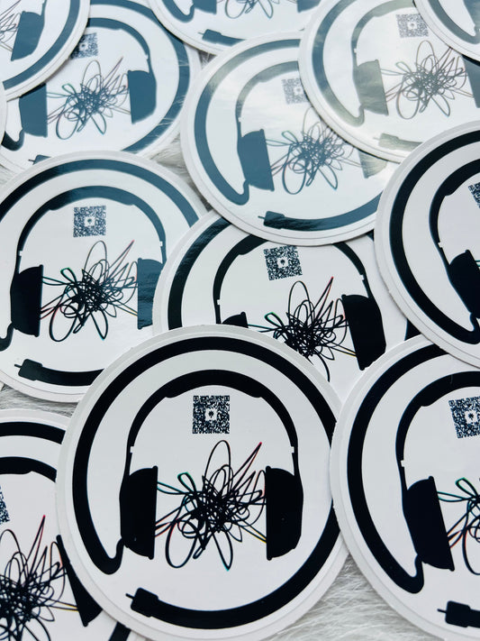 3" Trauma Uncensored Podcast Stickers, Set of 5